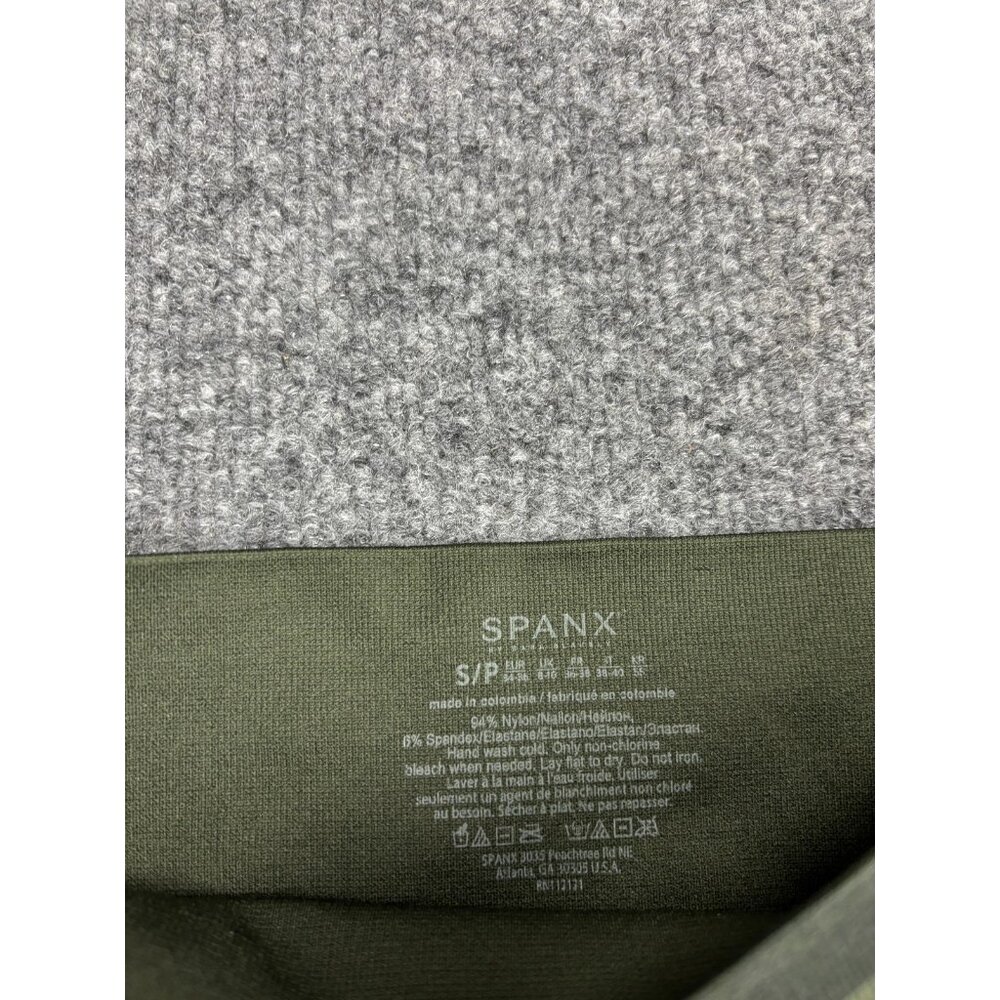 Spanx Leggings Womens‎ Small Green Camo High Rise Shaping Ankle Yoga Gym Pants - Picture 2 of 6